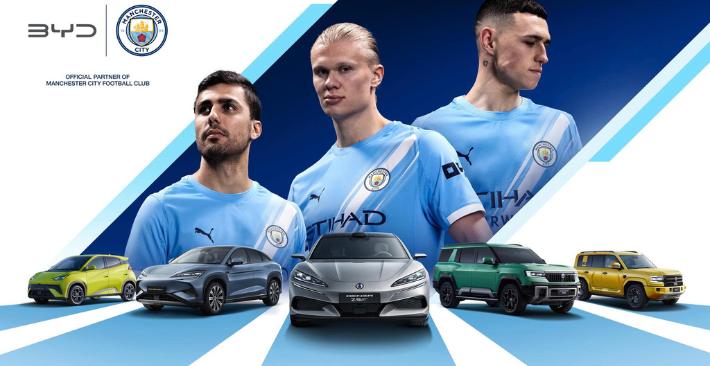 BYD trở thành đối tác chính thức của Manchester City